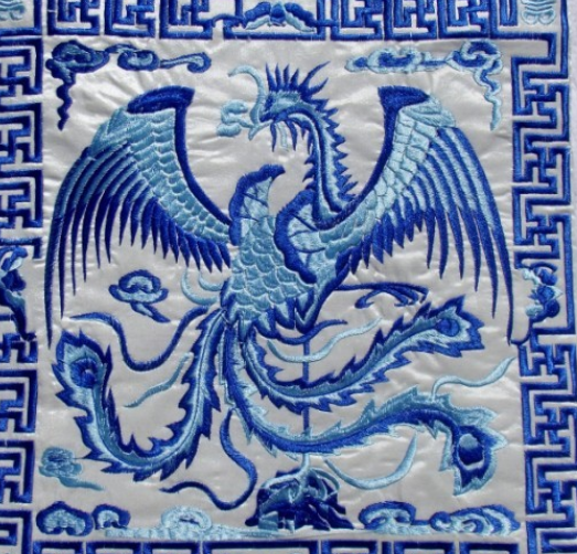 廠家定做批發機繡刺繡戲服龍補子繡片